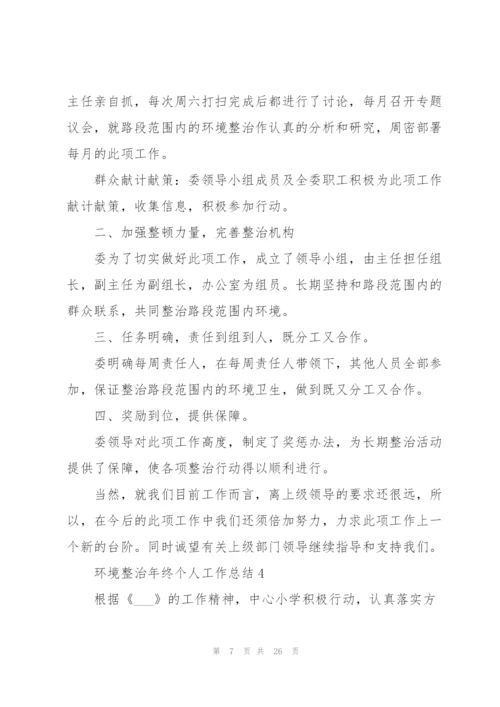 环境整治年终个人工作总结.docx