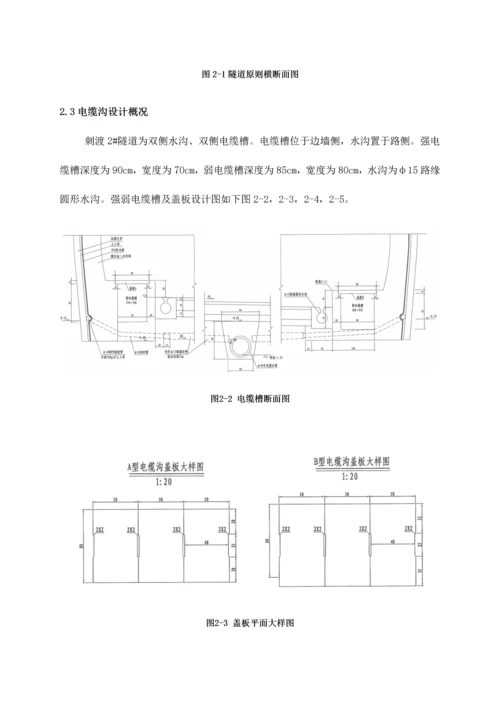 刺渡隧道电缆沟槽施工方案.docx