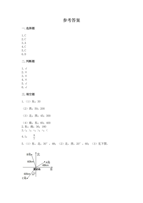 人教版六年级上册数学期中测试卷（名师推荐）.docx
