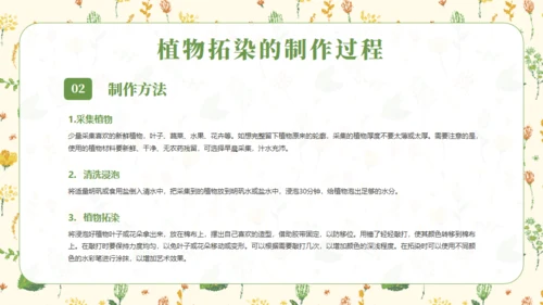 植物拓染非遗文化传承通用PPT模板