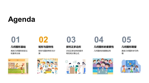 几何图形学习报告PPT模板