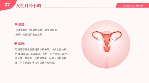 红色温馨关注女性妇科健康妇科疾病知识讲座PPT