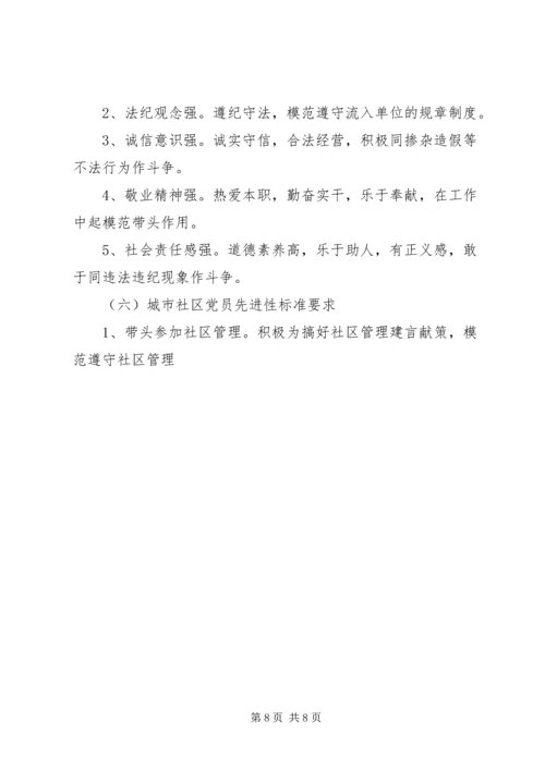 我对共产党员先进性标准的认识 (3).docx