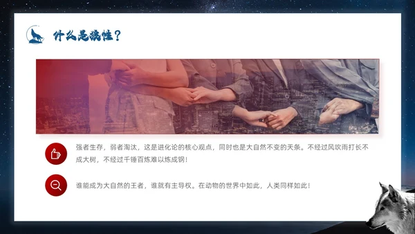 蓝色简约商务风如何打造狼性团队企业培训PPT模板团队建设