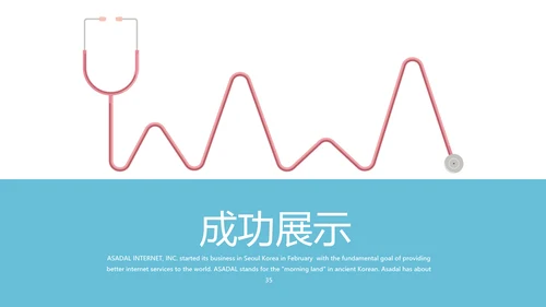 蓝色医院医生护士年年终总结动态PPT