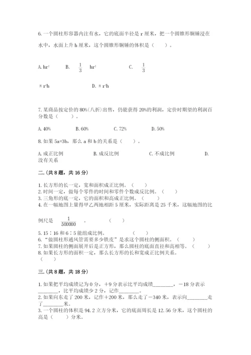 苏教版六年级数学小升初试卷【新题速递】.docx