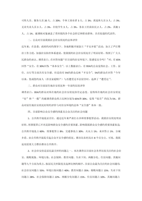公众安全感调查汇总报告.docx