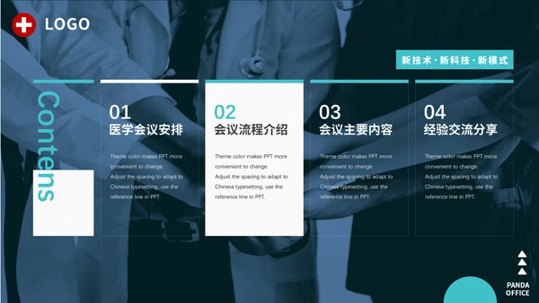 通用商务医学交流会PPT模板