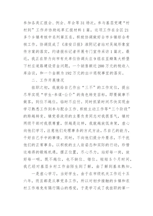 到乡镇挂职工作总结4篇精选.docx