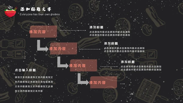 中国传统美食文化深夜食堂通用PPT模版