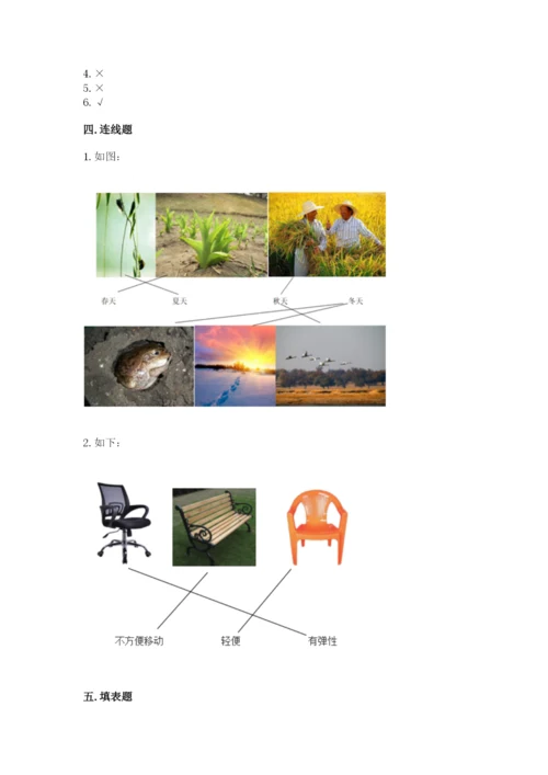 教科版小学二年级上册科学期末测试卷附参考答案（典型题）.docx