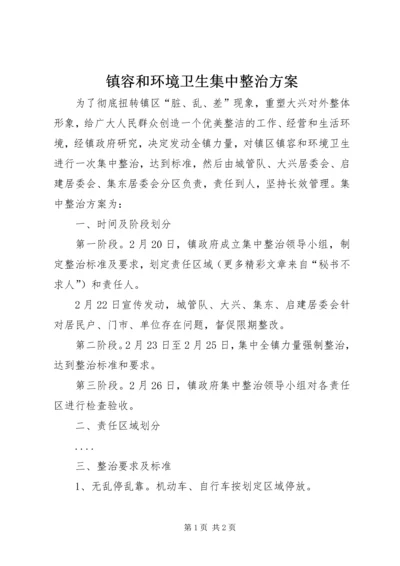 镇容和环境卫生集中整治方案 (2).docx