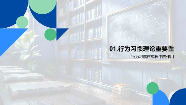 初中生行为习惯培养PPT模板