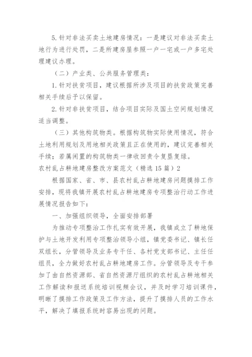 农村乱占耕地建房整改方案.docx