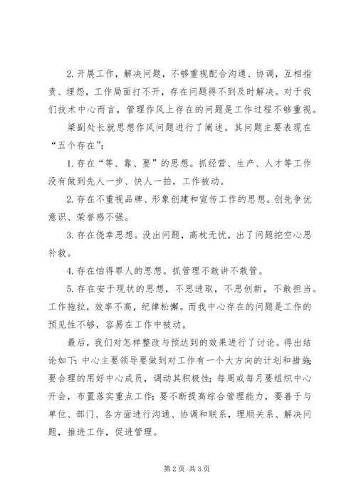 作风整顿活动学习会议记录.docx