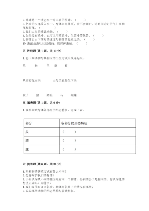 教科版三年级下册科学期末测试卷精品【考点梳理】.docx
