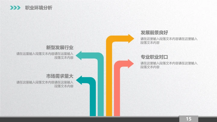 学生工作职业规划PPT模板