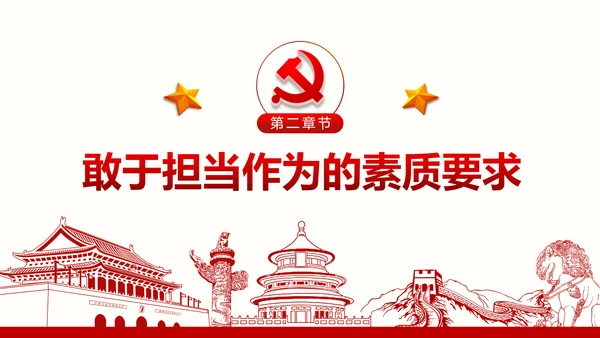 不忘初心党员干部党课学习勇担当党建PPT