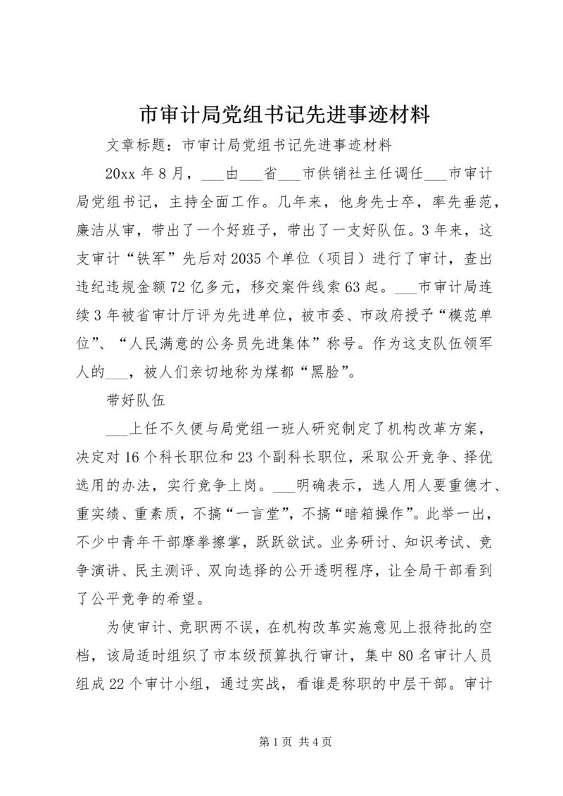 市审计局党组书记先进事迹材料 (2).docx