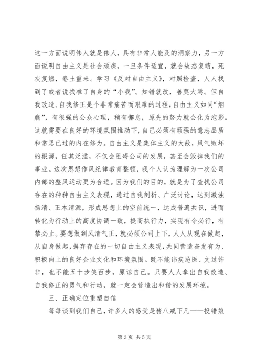 思想作风纪律整顿心得20XX年0413.docx