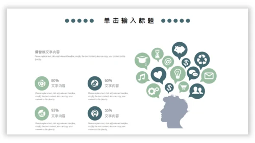 绿色小清新工作汇报通用PPT模板
