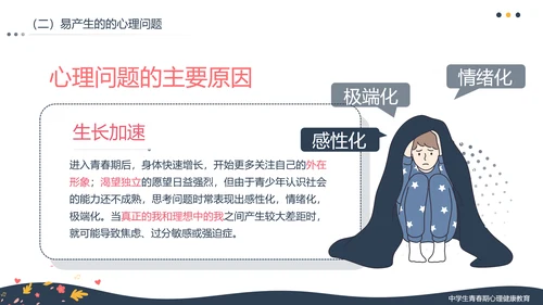 拥抱青春学生青春期心理健康教育ppt模板