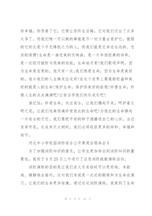 河北中小学校园消防安全公开课观后感体会范文5篇.docx