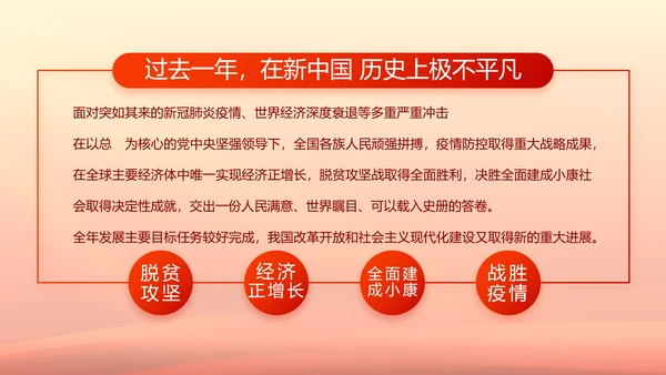 红色大气党风廉政建设工作总结动态PPT模板