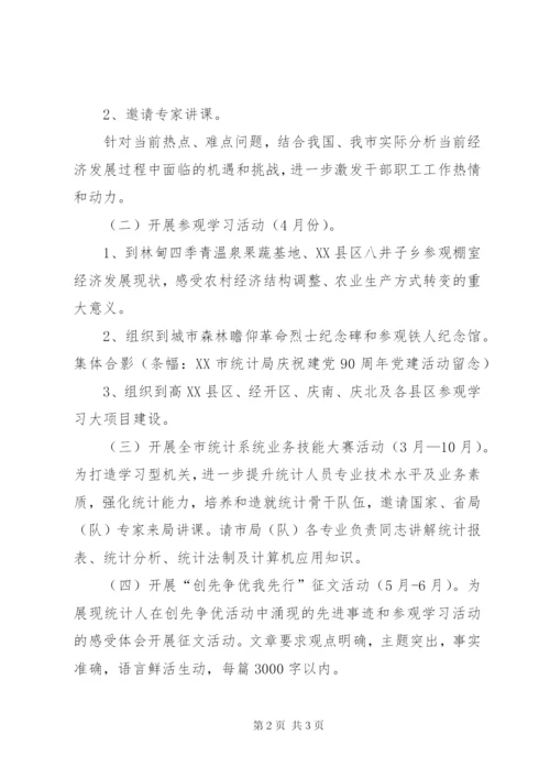 市统计局调查队开展建党90周年系列活动方案.docx