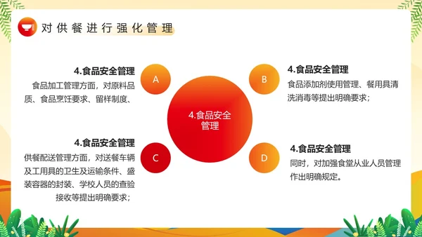 黄色卡通风农村义务教育学生营养改善PPT模板公益