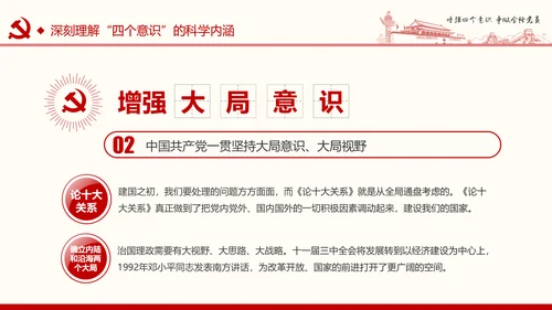 增强四个意识争做合格党员PPT模板