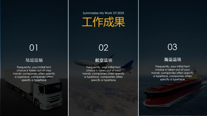 物流行业高端大气物流货运公司介绍通用PPT