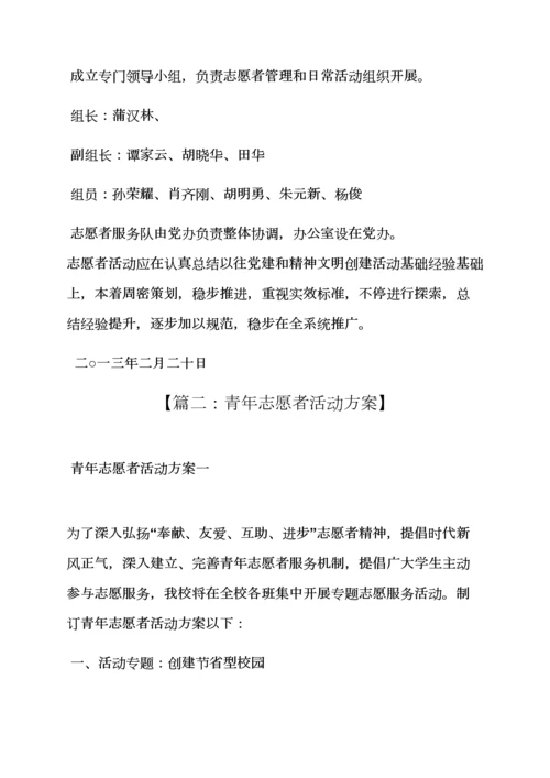 志愿者服务队活动专项方案.docx