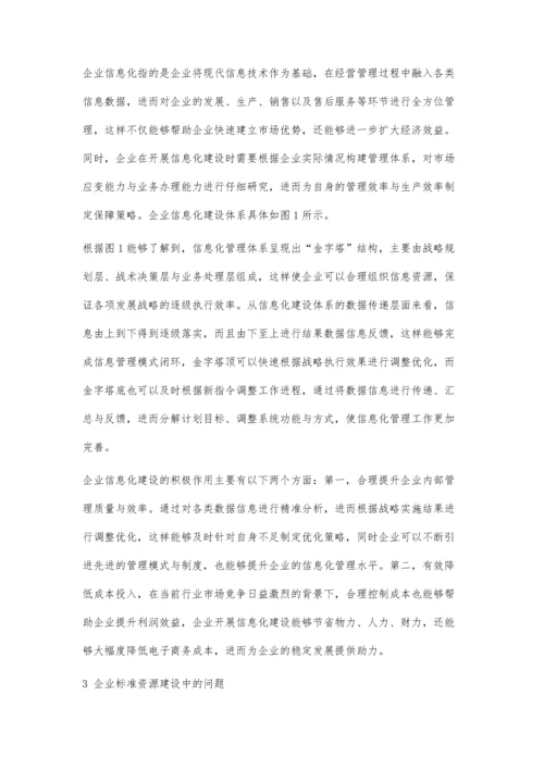 企业信息化建设中的标准资源发展策略.docx