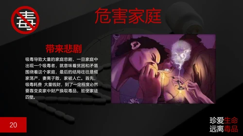 珍爱生命禁毒无毒PPT