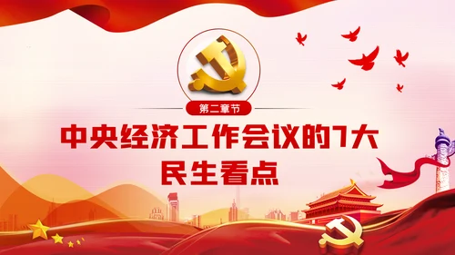 2021中央经济工作内容学习解读党建党课PPT模板