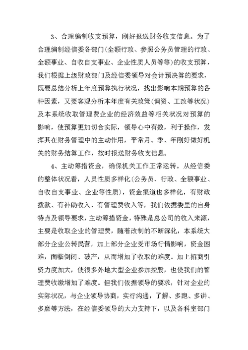 会计工作总结与建议