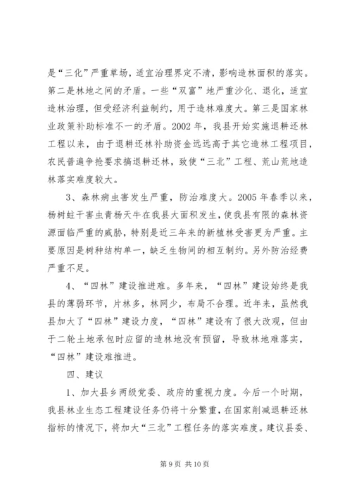 县林业生态工程建设情况的调研报告 (8).docx