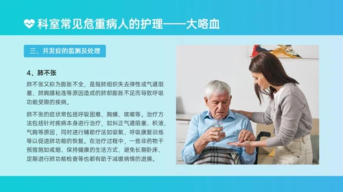 蓝绿色简约实拍风危重患者护理培训PPT模板护理查房