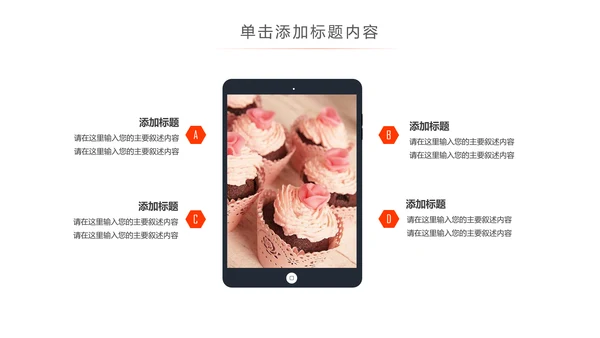 创意精美蛋糕点心甜点ppt动态模板