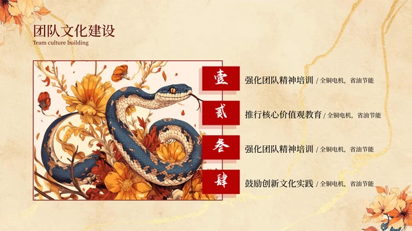 橙色中国风年度工作计划PPT模板