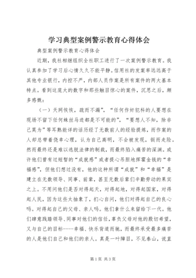 学习典型案例警示教育心得体会 (5).docx