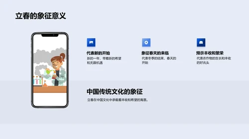 立春节气探究讲座PPT模板