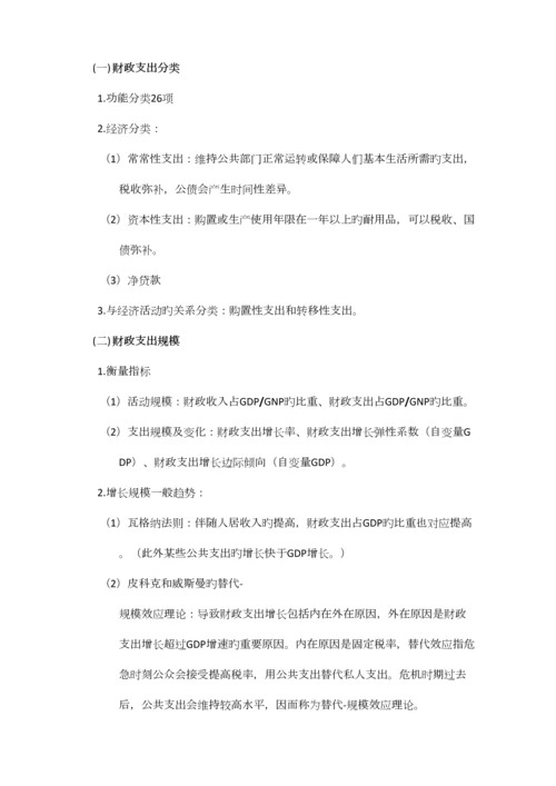 2023年陈共·财政学笔记.docx