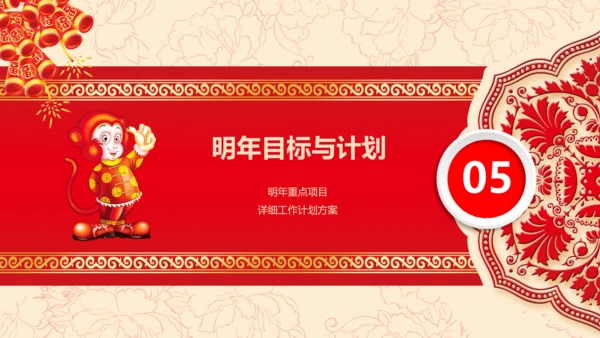 2016猴年开门红年会晚会工作总结PPT