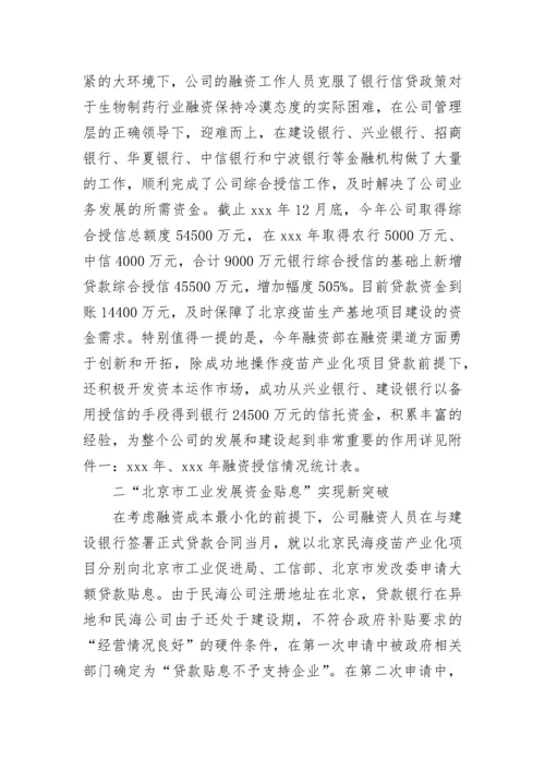 2023年融资担保公司年终总结(十篇).docx