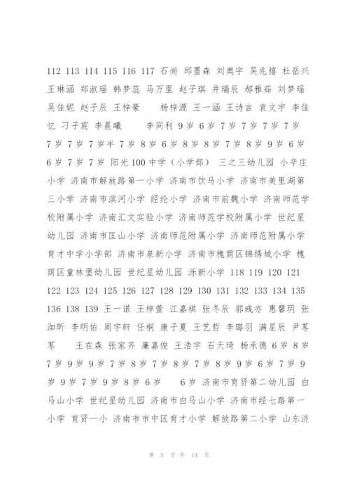 首届全少儿诗词诵读大赛济南赛区.docx