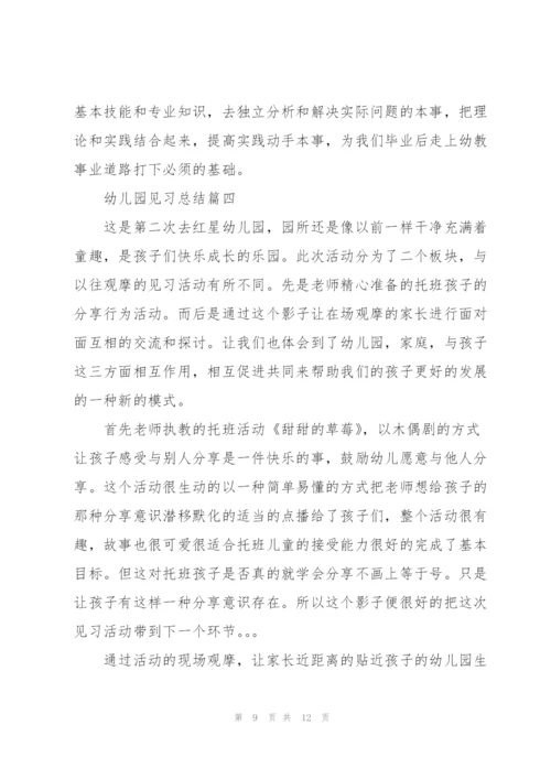 幼儿园见习总结5篇.docx