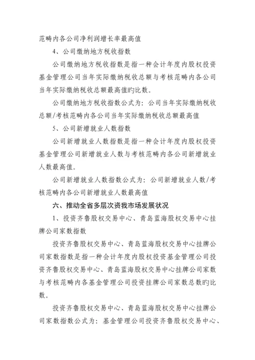 股权投资基金管理公司绩效考核评价指标.docx