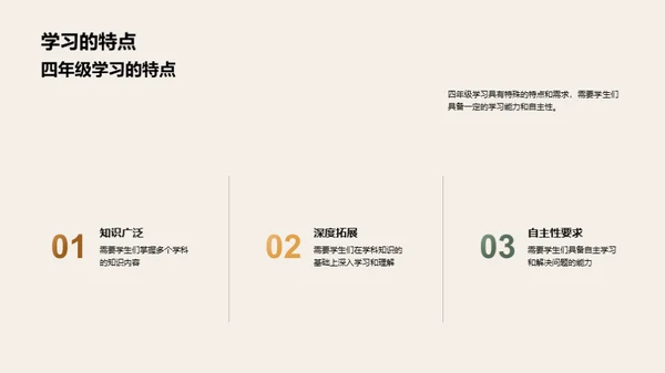 走进四年级学习